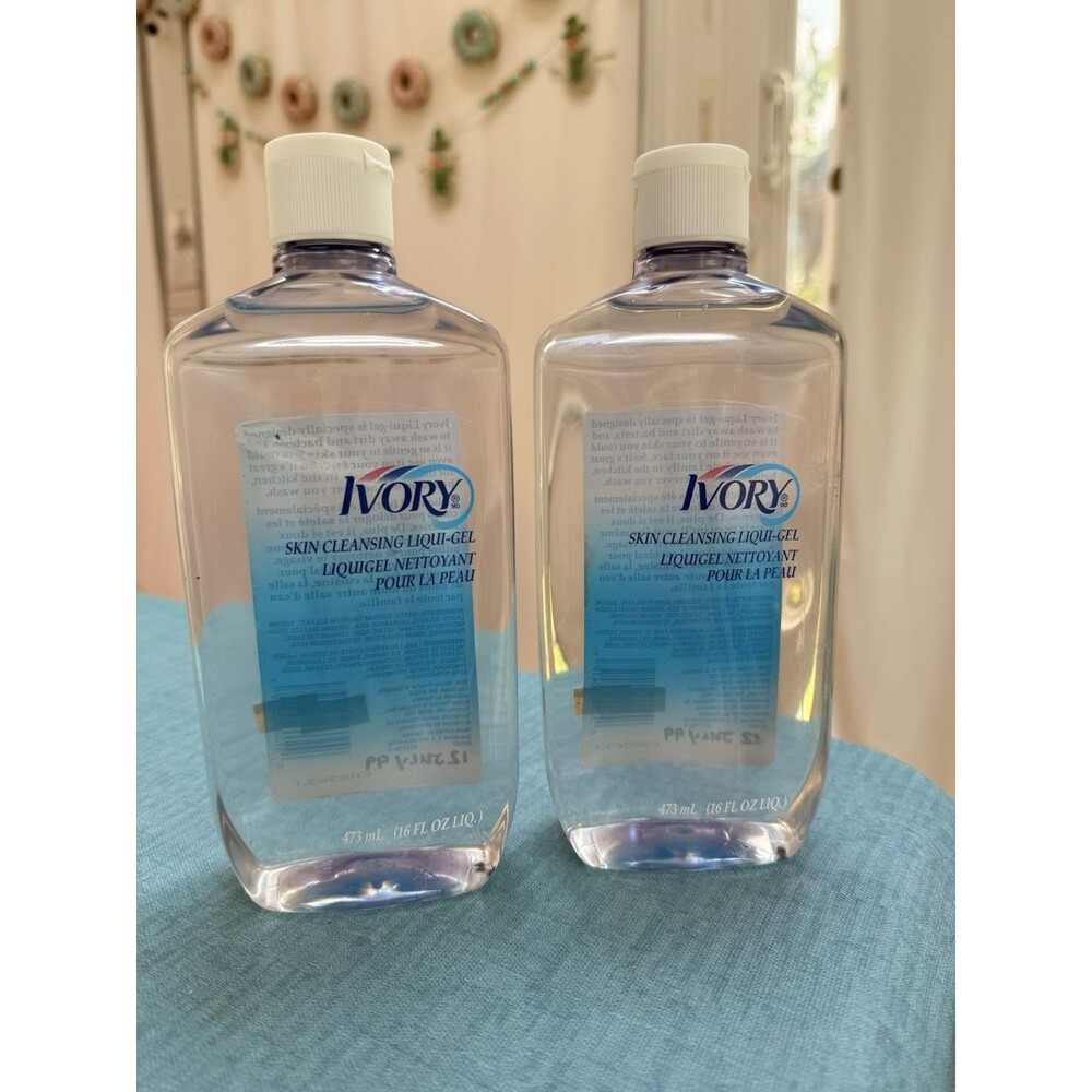 Vintage 90s Ivory skin cleansing Liqui-gel 2 Pack 1997 Clear Liquid Gel
